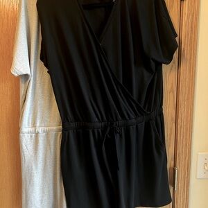 Two Size Large 32° brand, rompers.